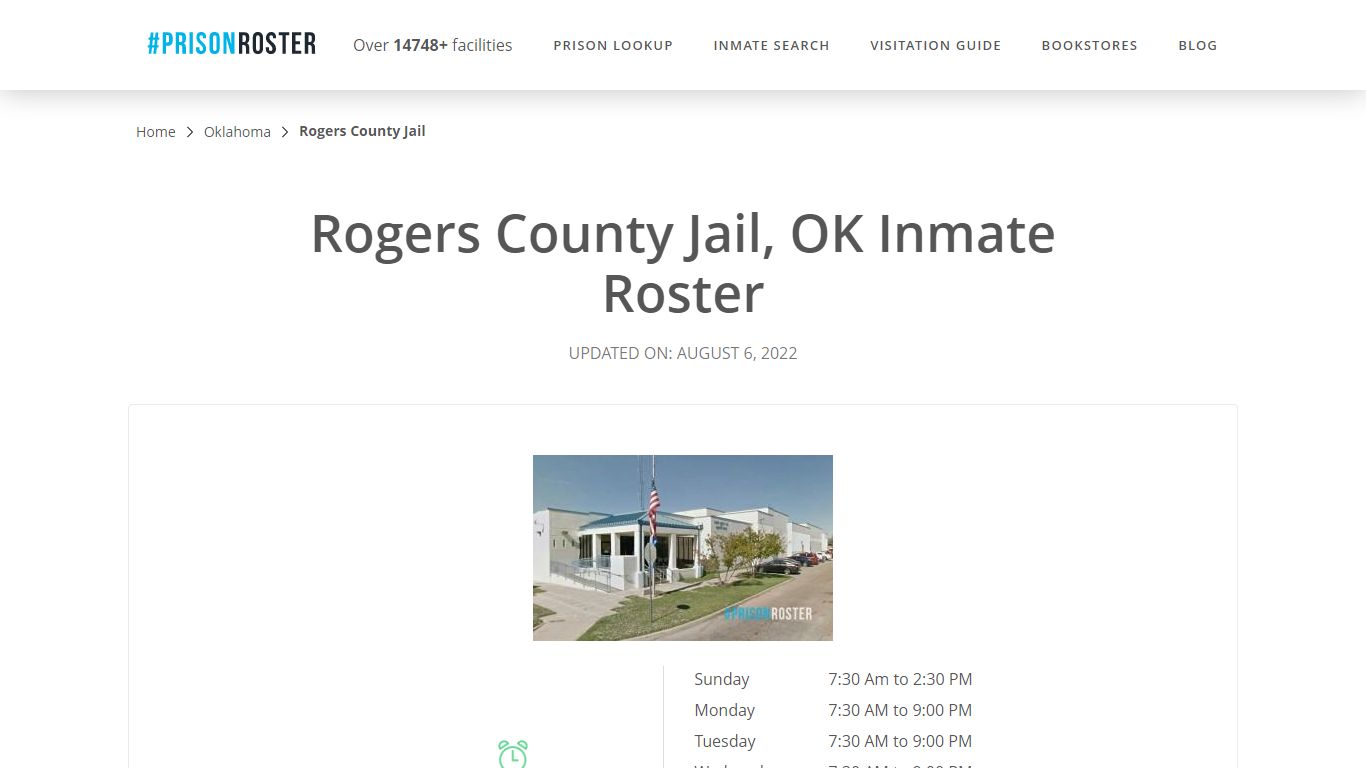 Rogers County Jail, OK Inmate Roster - Prisonroster